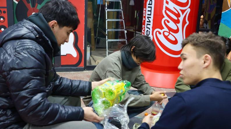 From recycling to art: "Trash vs. Arts" campaign was held at Satbayev University